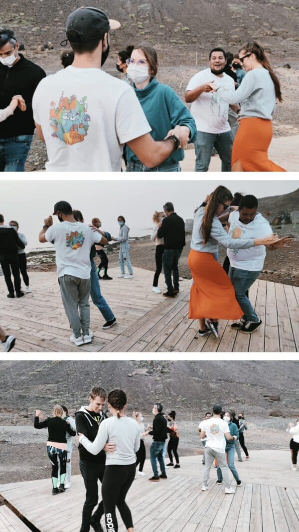 Group of people during a dance class.
