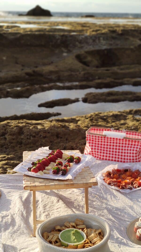 Picnic on the beach.