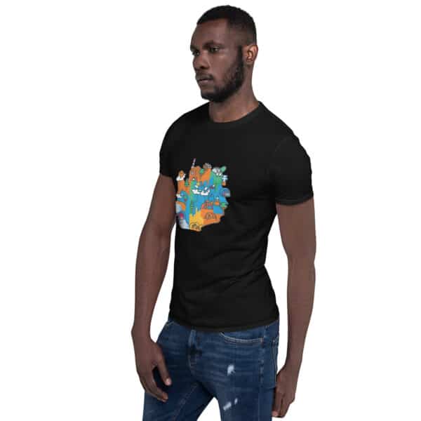 Secret Map front – Simple Unisex T-Shirt - Image 4