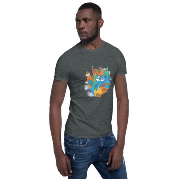 Secret Map front – Simple Unisex T-Shirt - Image 15