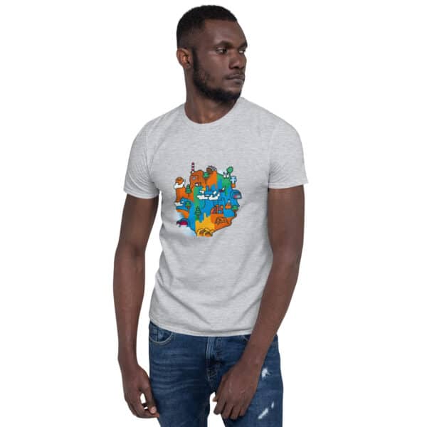 Secret Map front – Simple Unisex T-Shirt - Image 20