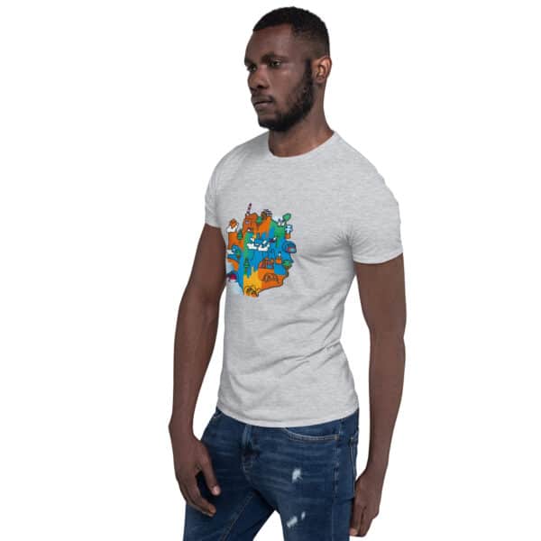 Secret Map front – Simple Unisex T-Shirt - Image 22