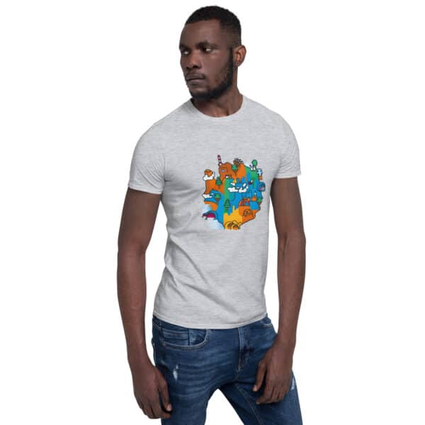 Secret Map front – Simple Unisex T-Shirt - Image 21